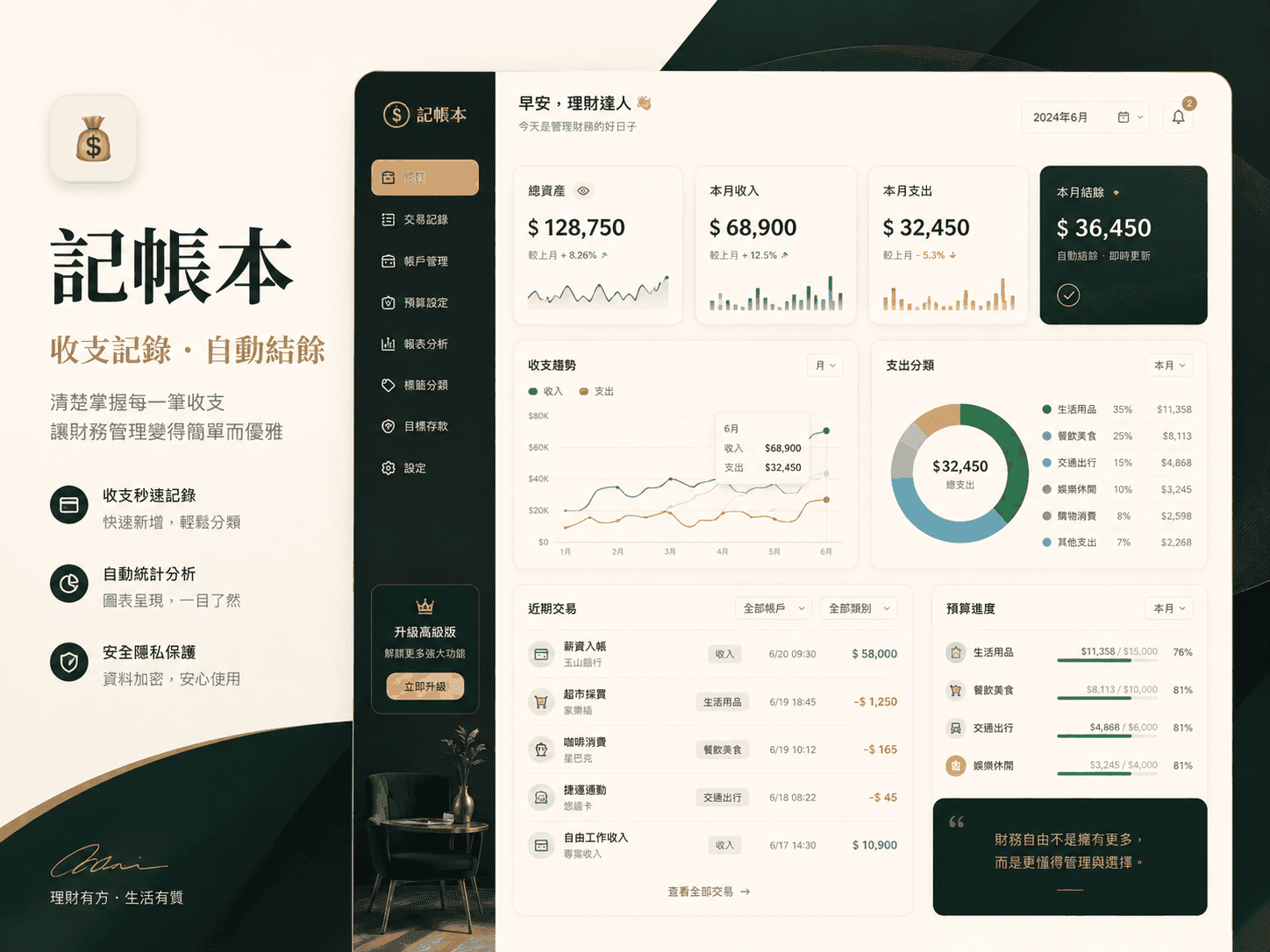 線上記帳本網站預覽