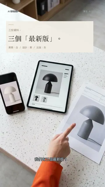 三個最新版，讓團隊看同一版影片封面